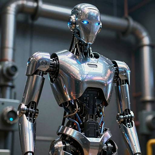 Realistic Epic Humanoid Robot Art