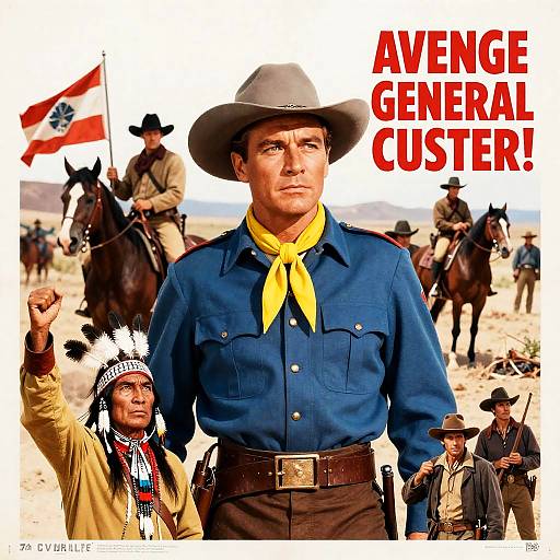 Dramatic Movie Poster for '7th Cavalry'