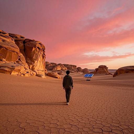 Pixu's Journey in Post-Apocalyptic Desert