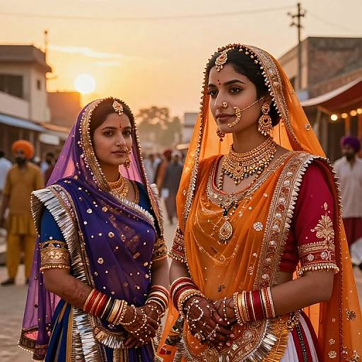 Vibrant Modern Punjabi Culture Art