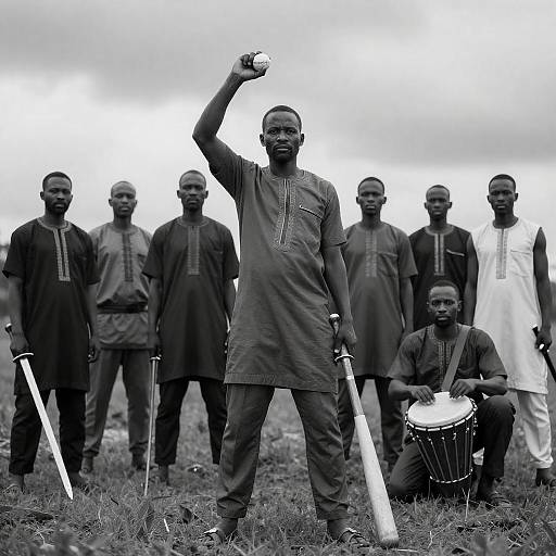 Strength and Tradition: Empowered Men in B&W