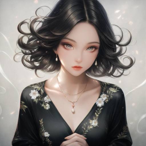 Realistic Portrait of Tatsumaki in Dress