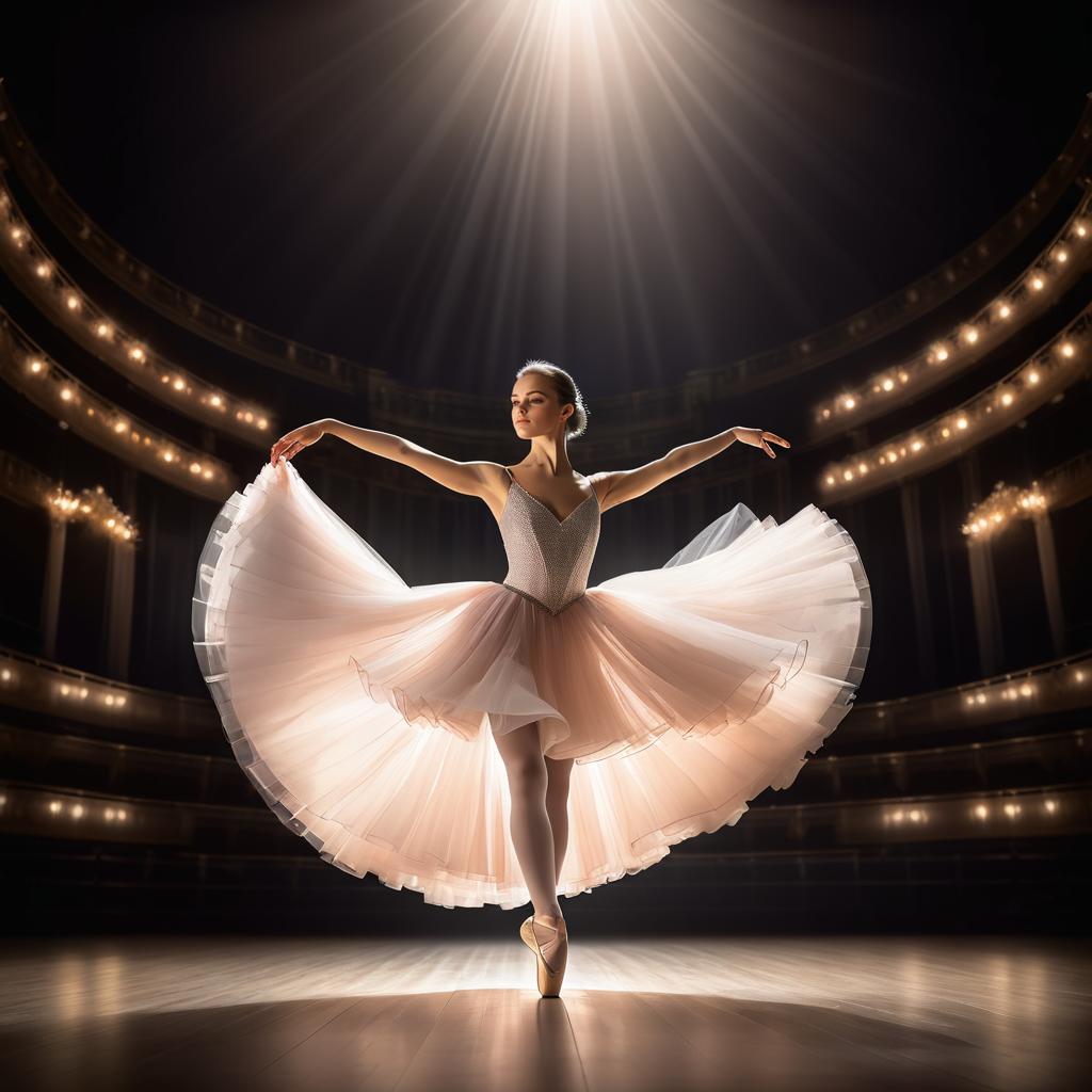 Elegance of a Ballet Dancer Portrayed