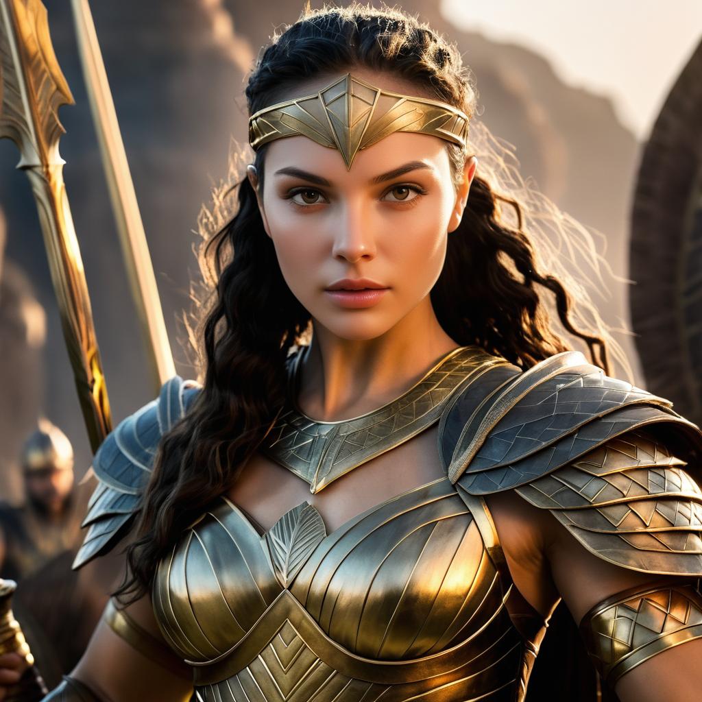 Gal Gadot as a Warrior Queen Portrait