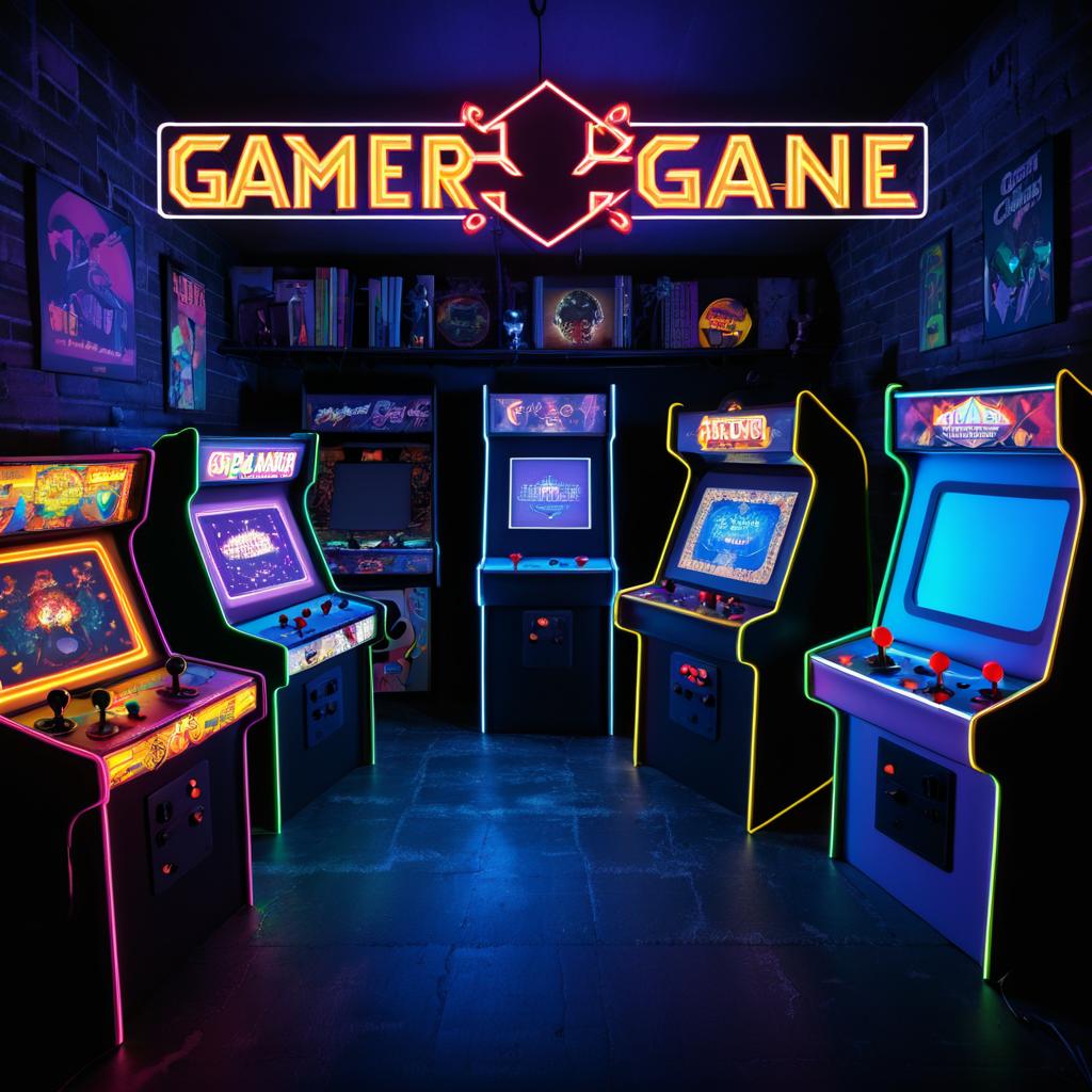 Gamer's Haven: Retro Arcade Vibes