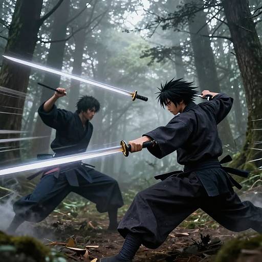 Hokuro Ryuuseigun High-Speed Forest Battle