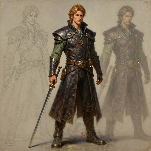 Fantasy Hero Actor Character Design