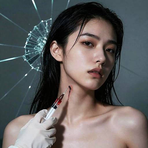 Tense Portrait with Dark Elements