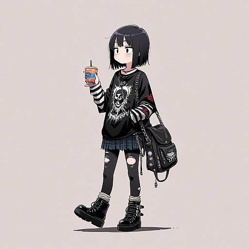 Pop Punk Girl on Walk