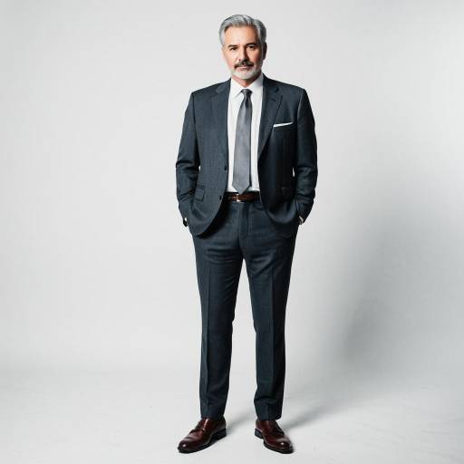 Confident Middle-aged Man in Tailored Suit