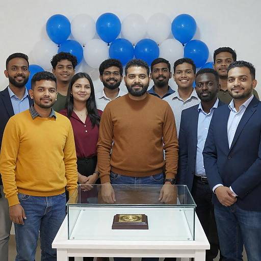 Diverse Group Celebrating Around Table