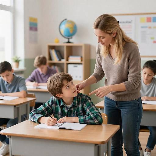 Engaging Classroom Scene with Students