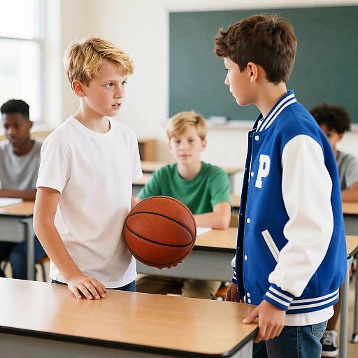 Dynamic Classroom Scene with Students