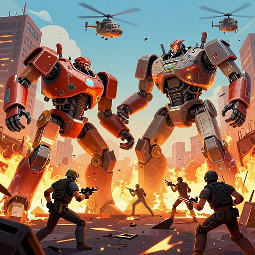 Dystopian Battle of Yonkers Robots