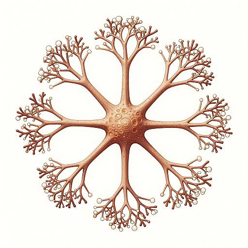 Mycelium Network Scientific Illustration