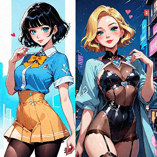 Genderswap School Uniform to Thief Woman