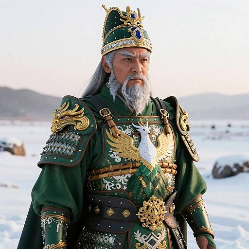 Hyper-Realistic Dragon Emperor Portrait