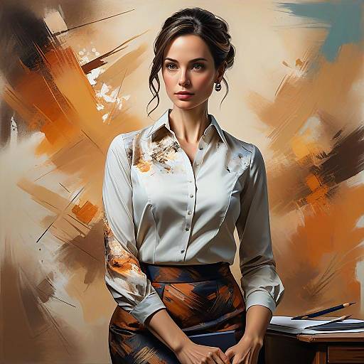 Confident Businesswoman in Modern Office