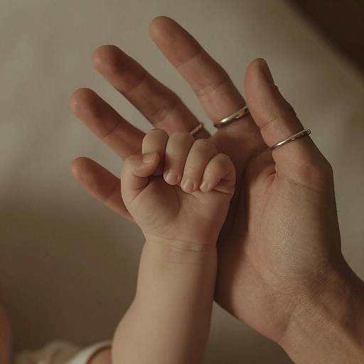 Tender Connection: Adult and Baby Hands