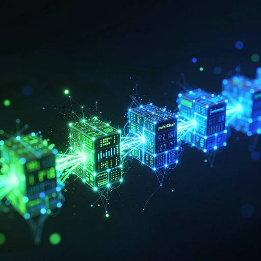 PulseChain Abstract Blockchain Visualization