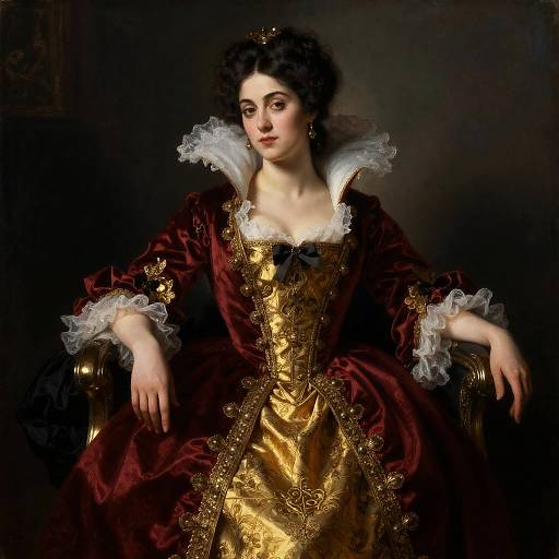 Aristocratic Vampire Lady in Rococo Style