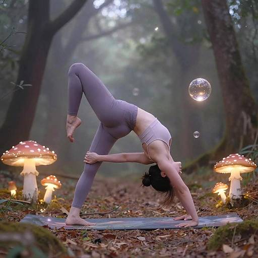 Dreamy Forest Yoga Pose