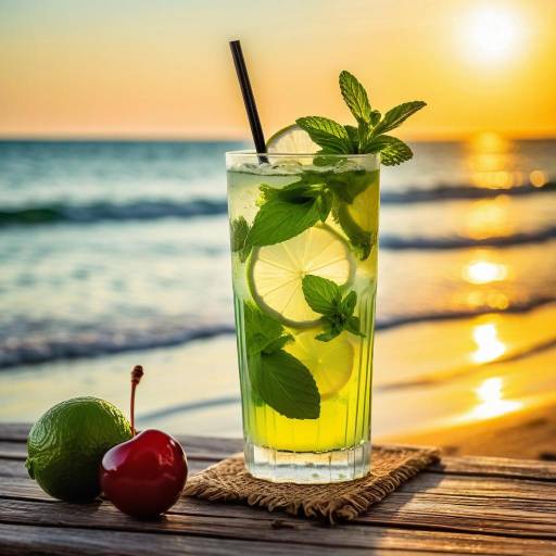 Sunset Mojito by the Beach