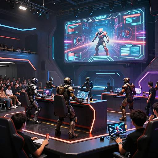 Futuristic Armored Gaming Tournament
