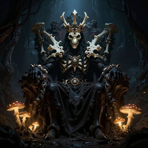 Evil Mushroom King in Gloomy Cavern