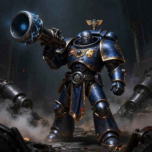 Rune-Scarred Cataphractii in Derelict Titan Engine