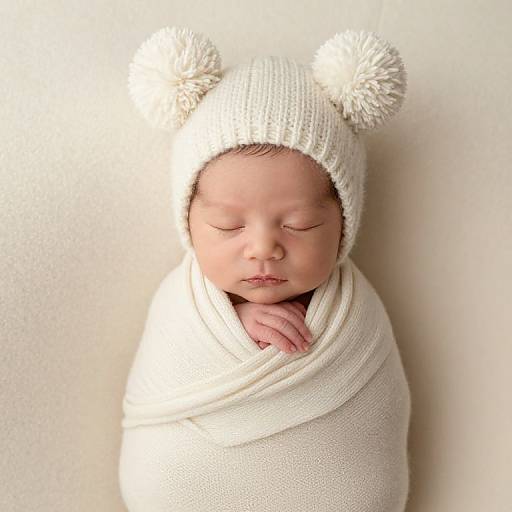 Serene Newborn in Cozy Knitwear