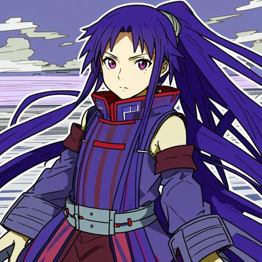 Illustration of Akatsuki (log horizon), log horizon in the style of Mappaninatta