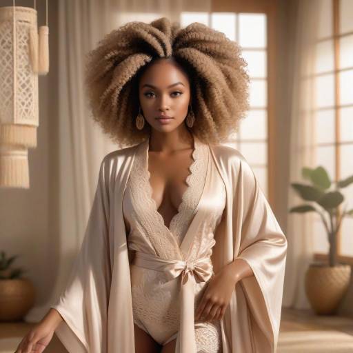 Elegant Character in Fawn Beige Attire