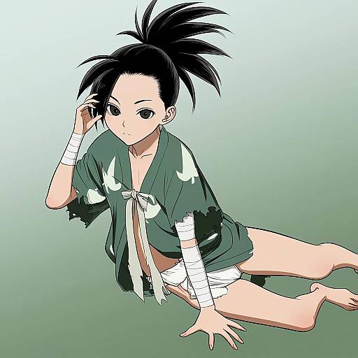 Illustration of Dororo (character), dororo (tezuka) in the style of Tatsunami youtoku