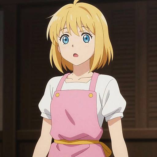 Surprised Anime Girl in Dark Patterns