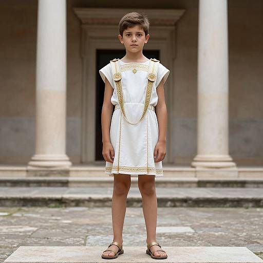 Greek Goddess with Roman Boy