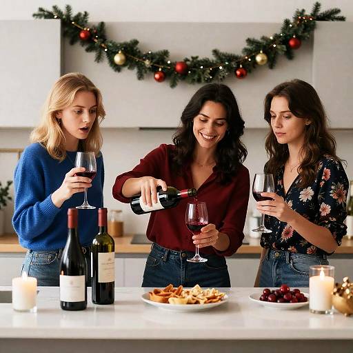 Holiday Cheer: Women Sharing Moments