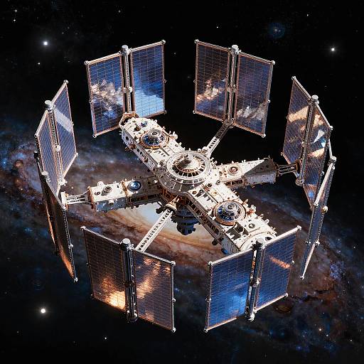 Futuristic Toroidal Space Orbital Colony