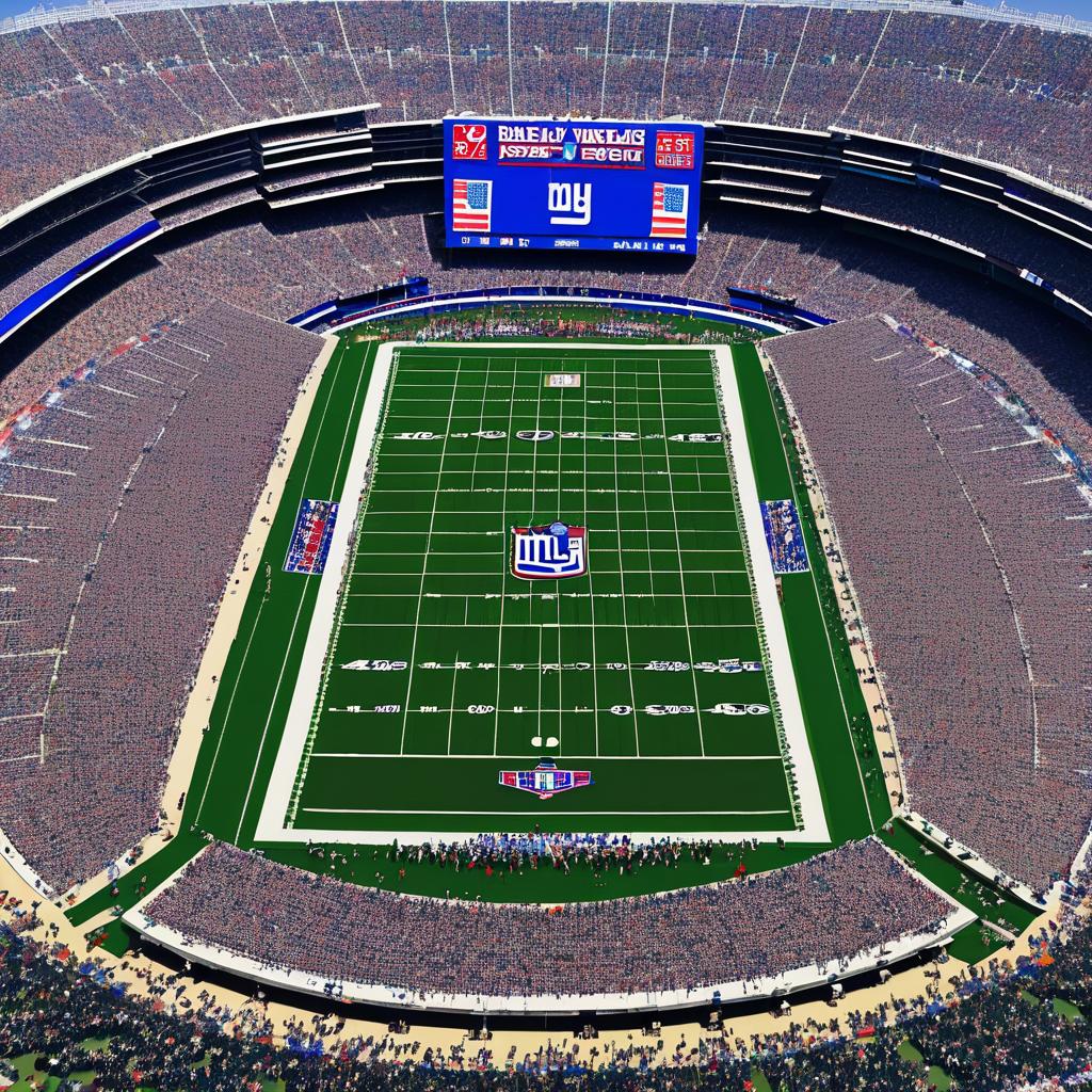 Packed New York Giants Stadium Match Day