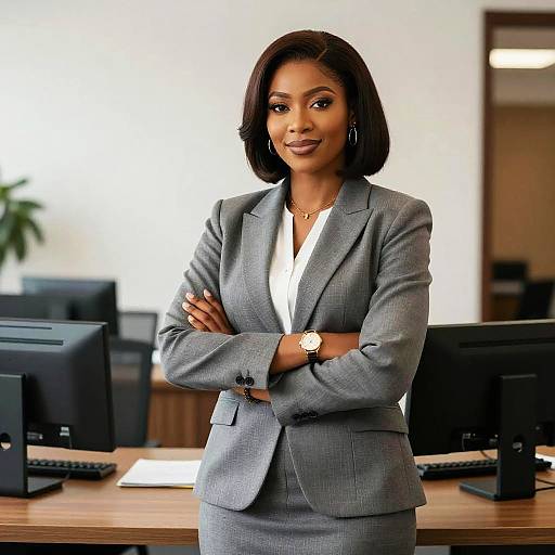 Nigerian Woman in Office Attire