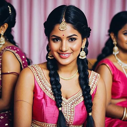 Indian Woman in Traditional Wedding Outfit