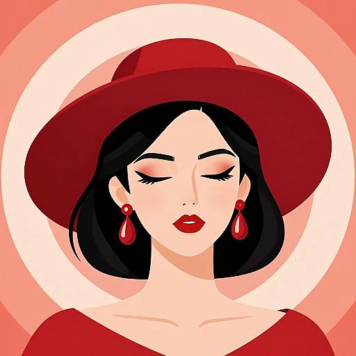 Stylish Woman Vector Illustration