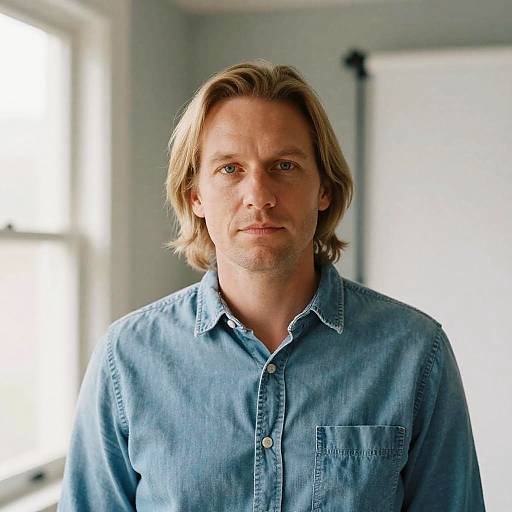 Natural-Light Portrait of Man