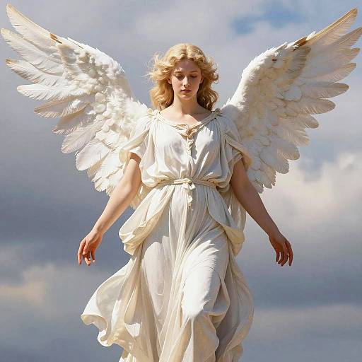 Realistic Majestic Angel Digital Art