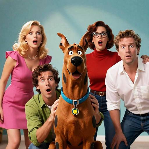 Dynamic Scooby-Doo Character Scene