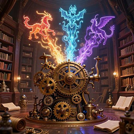 Steampunk Creation Myth Machine