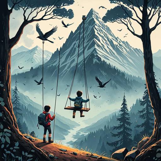 Magical Book Cover for Children's Adventure Magical Book Cover for Children's Adventure