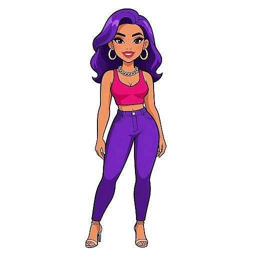 Chic Woman in Modern Fashion