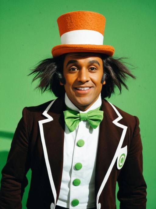Man in Oompa Loompa Costume