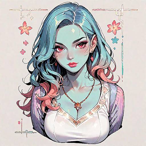 Anime Girl Full Body Portrait